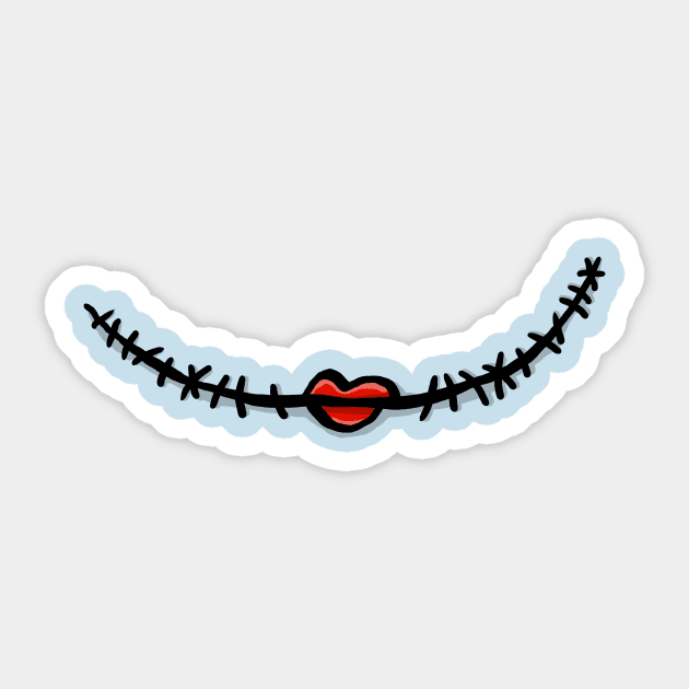 Sally Mask Sticker by kg07_shirts